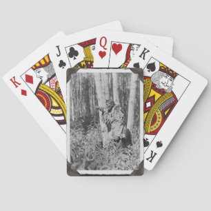 Cartes Carte de jeu vintage des Cris d'Amérique