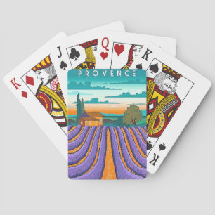 Cartes Carte de jeu Vintage voyage Provence