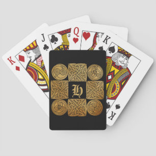 Cartes Céltic Knotwork Cross Bicyclettes de jeu