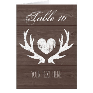 Cartes chics d'endroit de table de mariage