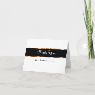 Cartes chiques de Merci d'entreprise constituée en