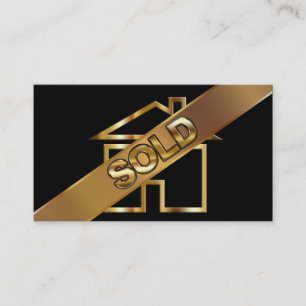 Cartes chiques d'entreprise immobilière