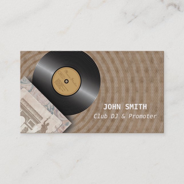 Cartes classiques d'industrie musicale du DJ de (Devant)
