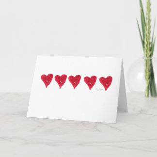 Cartes Cœurs Rouges