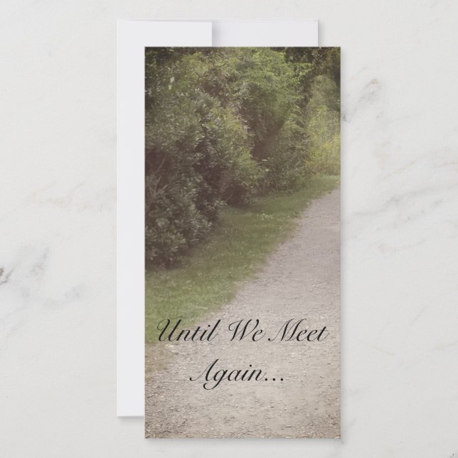 Cartes commémoratives "Chemin en bois" (Devant)