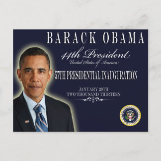 Cartes commémoratives Obama Inauguration 2013