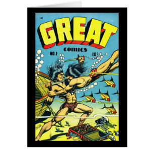 Cartes Couvertures de Bandes Dessinées Vintage