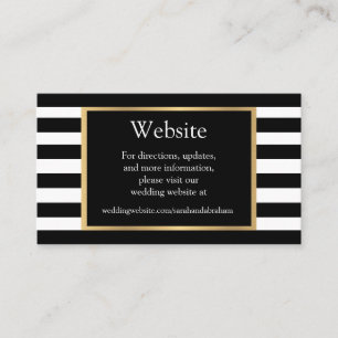 Cartes d'accompagnement de site web de mariage