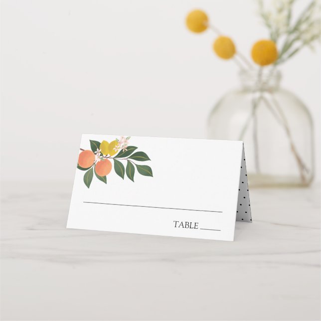 Cartes d'accompagnement de verdure d'agrumes (Devant)