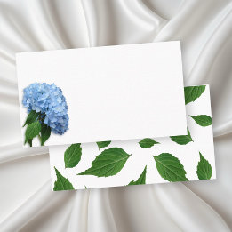 Cartes d'accompagnement Fleurs de Ciel Bleu vierge