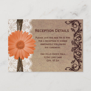 Cartes d'accueil de mariage Fleur Fleur de Pêche R