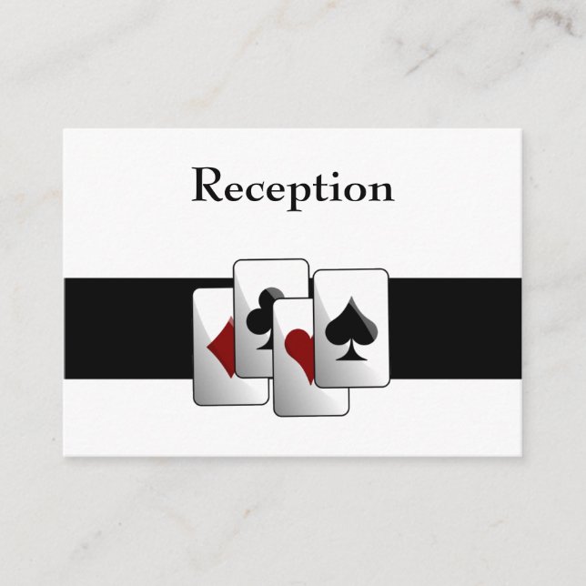 Cartes d'accueil de mariage Las Vegas (Devant)