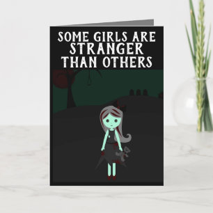 CARTES D'ACCUEIL GOTHIQUE EMO ANNIVERSAIRE FILLE