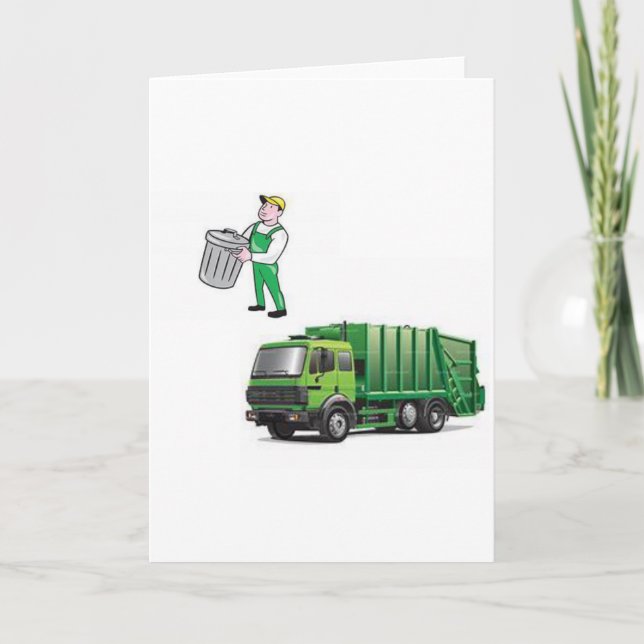 Cartes d'accueil Trac à ordures (Devant)