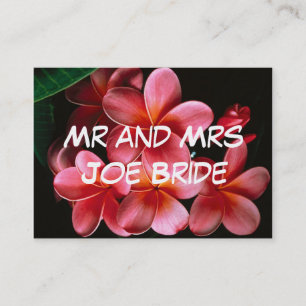 Cartes d'adresse florales rose chaud pour nouvelle