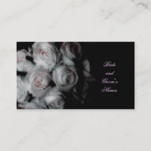 Cartes d'adresse rose mariage