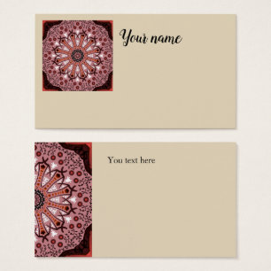Cartes d'affaire Jimette Design orange blanc beige