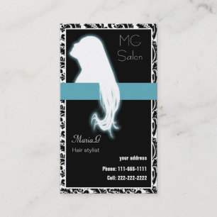 Cartes d'affaires Aqua Salon et rendez-vous
