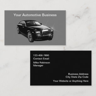 Cartes d'affaires de l'automobile classique Concep