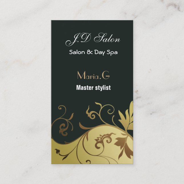 Cartes d'affaires du salon (Devant)