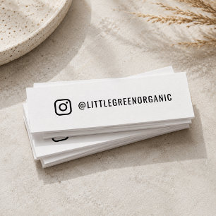 Cartes d'affaires Instagram Carte de poignée IG