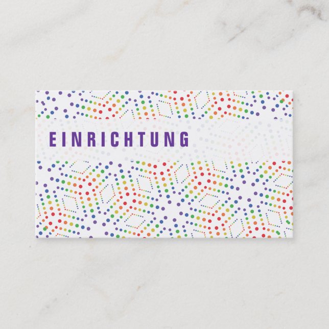 Cartes d'affaires Rainbow (Devant)
