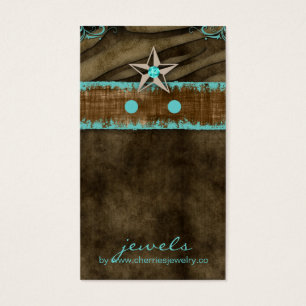 Cartes d'affichage à oreilles joaillerie Zebra Sta