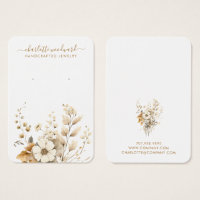 Cartes d'affichage Boho Pastel Watercolor Fleurs s