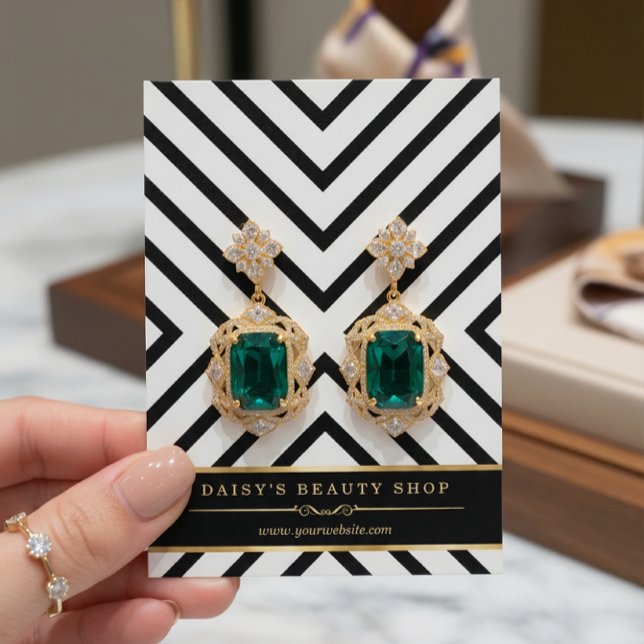 Cartes d'affichage de luxe Gold Black White (Créateur téléchargé)