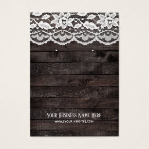 Cartes d'affichage en dentelle de bois