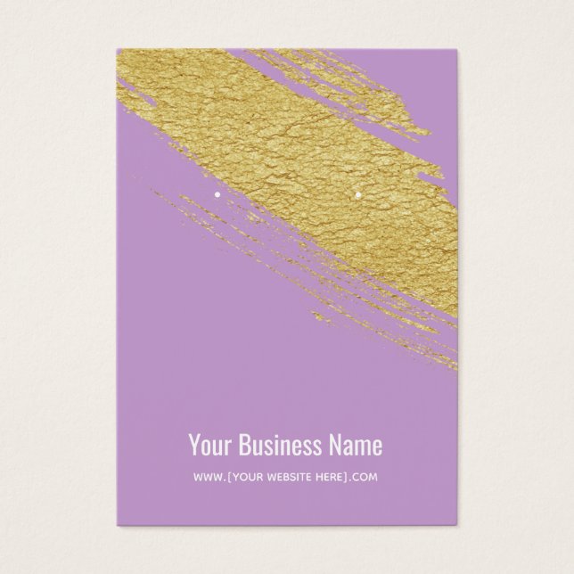 Cartes d'affichage Lavendeer Gold Brush (Devant)