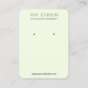 Cartes d'affichage minimal simple Pastel vert orei
