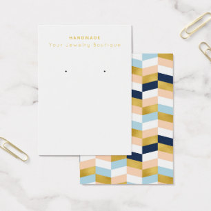 Cartes d'affichage Mod Navy Peach Gold