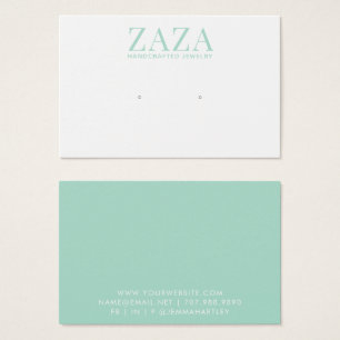 Cartes d'affichage moderne vert blanc à oreilles b