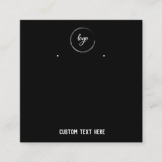 Cartes d'affichage noir minimalistes simples pour