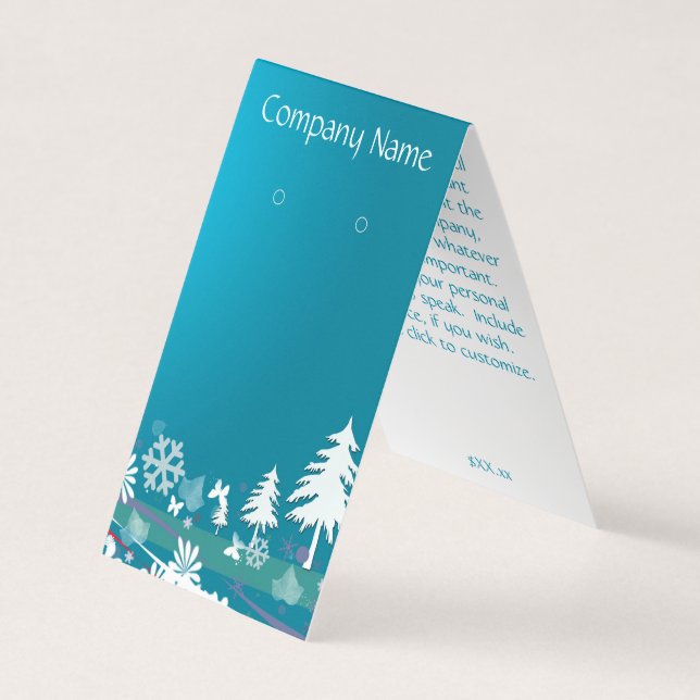 Cartes d'affichage personnalisées Lovely Holiday (Devant)