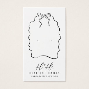 Cartes d'affichage pour bijoux artisanales en ruba