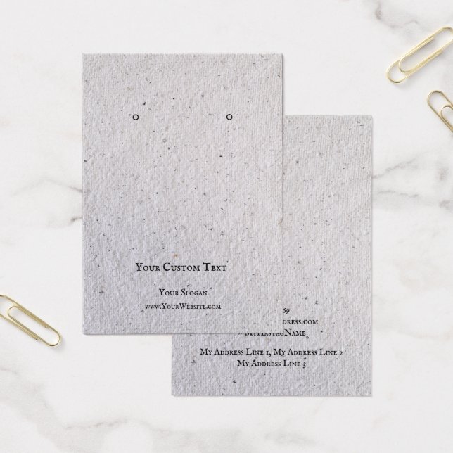 Cartes d'affichage pour bijoux, Recycle Papier gri (Bureau)