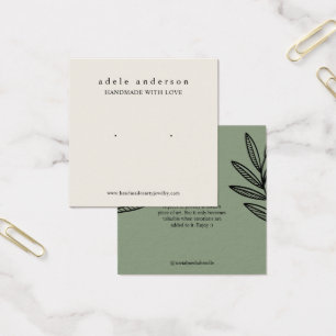 Cartes d'affichage pour oreilles pour bijoux en fe