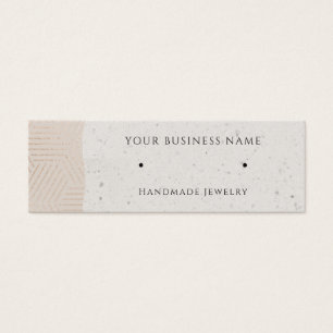 Cartes d'affichage rose Gold Geometry Stud