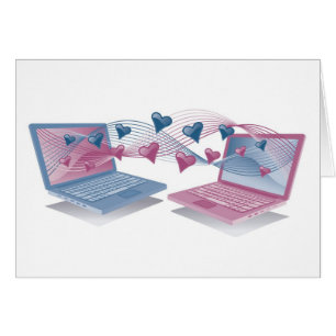 Cartes d'amour d'ordinateur portable