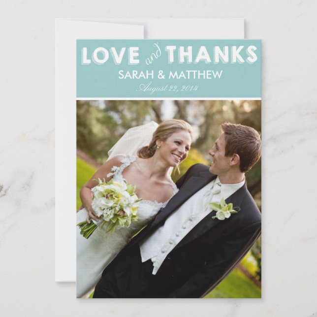 Cartes d'amour et de remerciement | Merci Mariage (Devant)