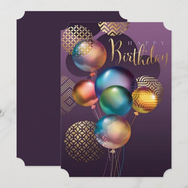 Cartes d'anniversaire 2022, (Devant / Derrière)