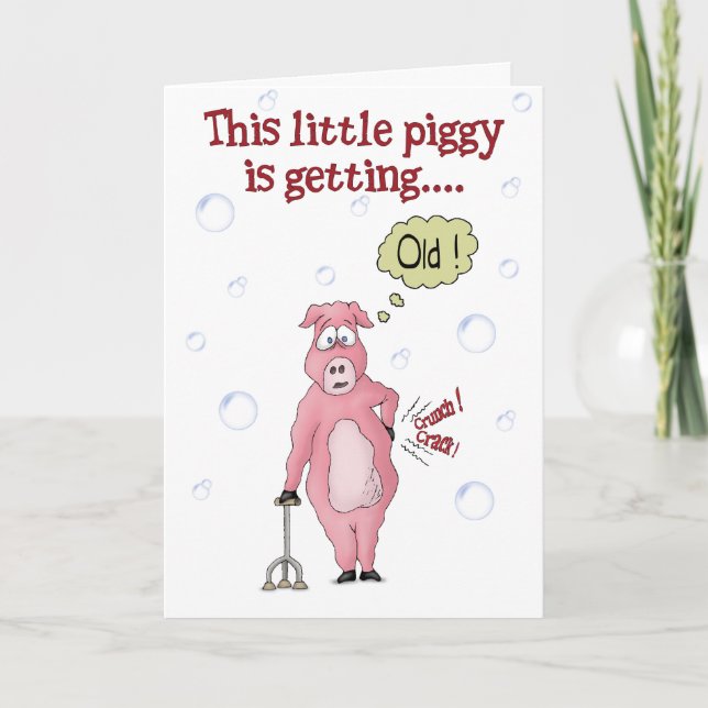 Cartes d'anniversaire amusantes : Ce petit pignon (Devant)