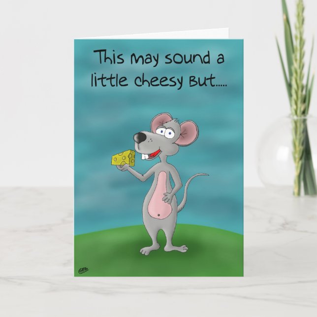 Cartes d'anniversaire amusantes : je me suis mouss (Devant)