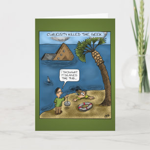 Cartes d'anniversaire amusantes : Navires Ahoy