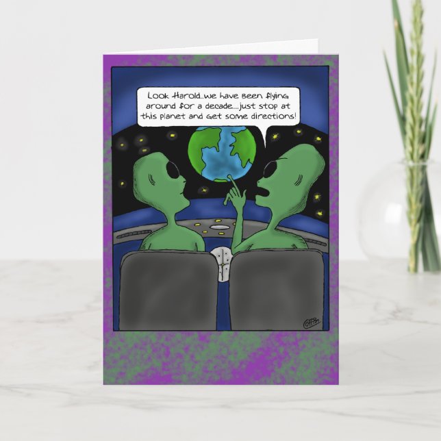 Cartes d'anniversaire amusantes : Obtenir des inst (Devant)