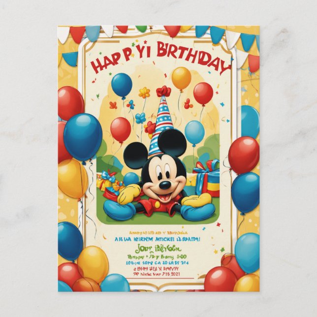 cartes d'anniversaire bébé joyeux anniversaire (Devant)