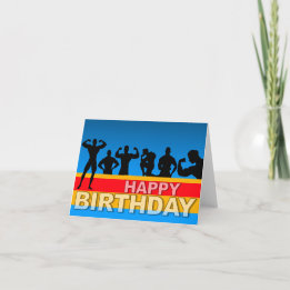 Cartes d'anniversaire Bodybuilder