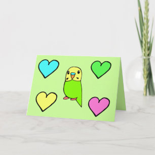 Cartes d'anniversaire Budgie